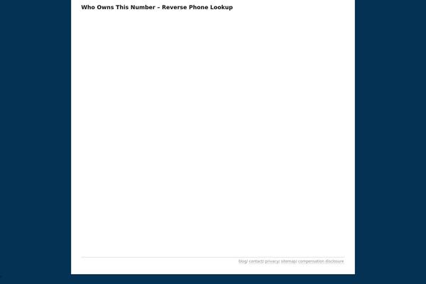 whoownsphonenumber.org site used Thesis-16
