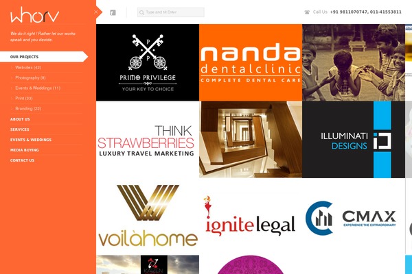CONTRAST theme site design template sample