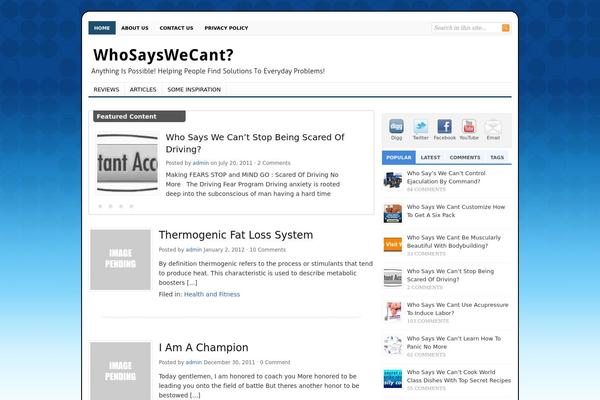whosayswecant.com site used Authoritize