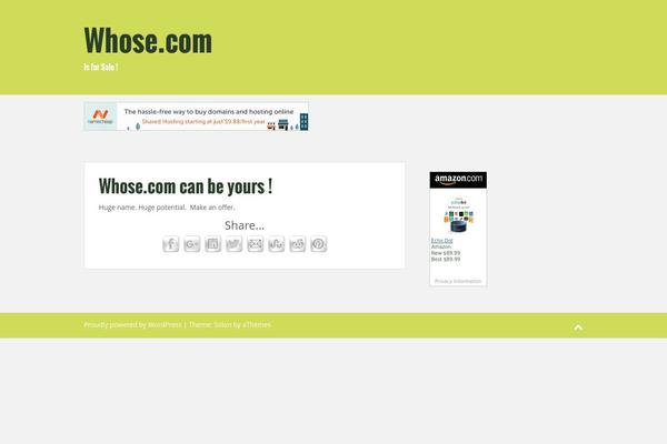 Solon theme site design template sample