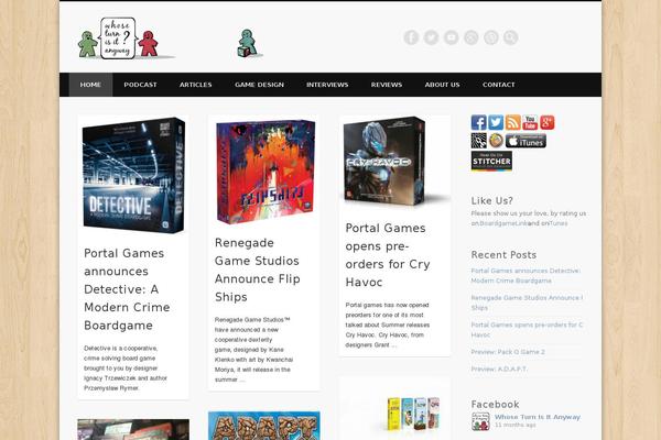 Pinboard theme site design template sample