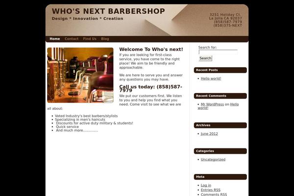 Smallbiz theme site design template sample
