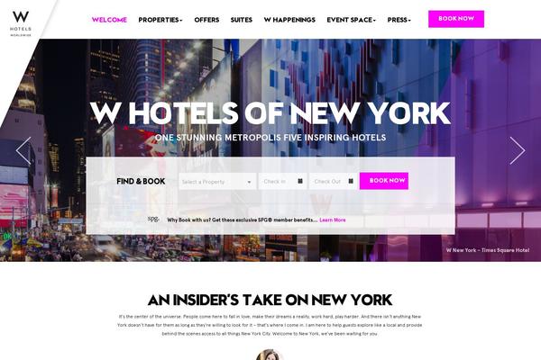 whotelsnewyork.com site used Fusion Base
