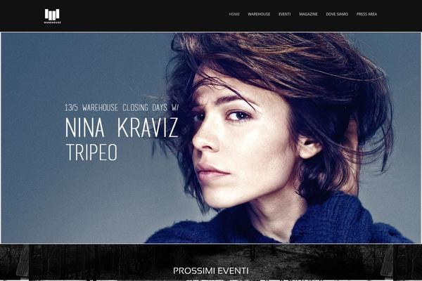 Warehouse theme site design template sample