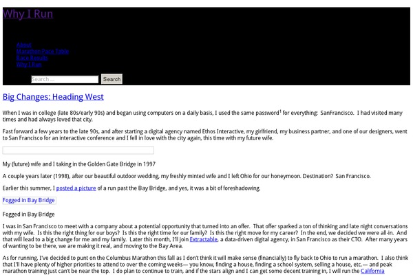why-i-run.com site used Pranayama Yoga