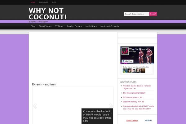 Magazine theme site design template sample