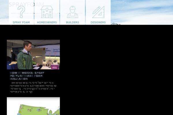 whysprayfoam.org site used Brickthemewp