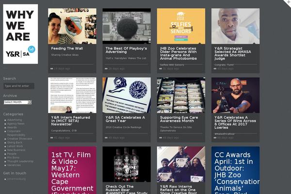 Gridlocked theme site design template sample