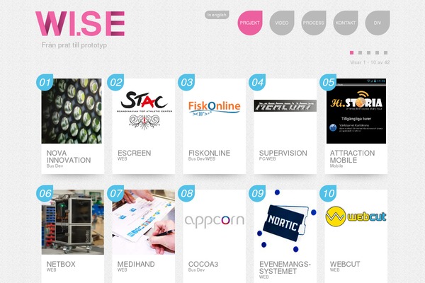 Wise theme site design template sample