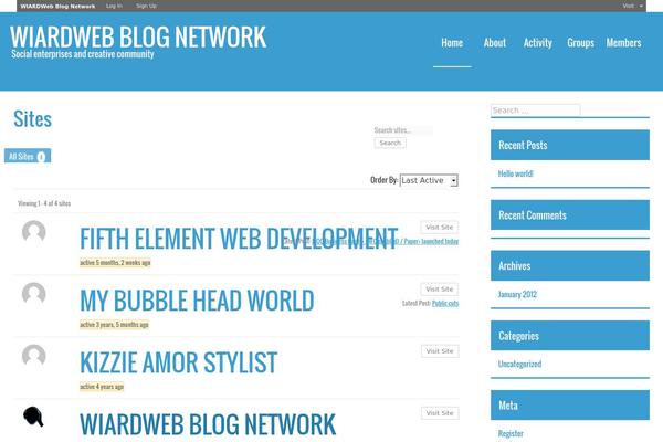 iBuddy theme site design template sample