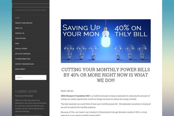 Flat theme site design template sample