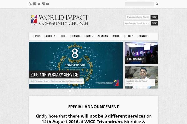 Site using Church Pack plugin