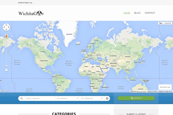 Directory theme site design template sample