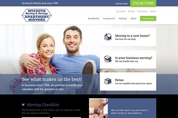 Movers theme site design template sample