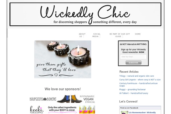 Site using Tweet Wheel plugin