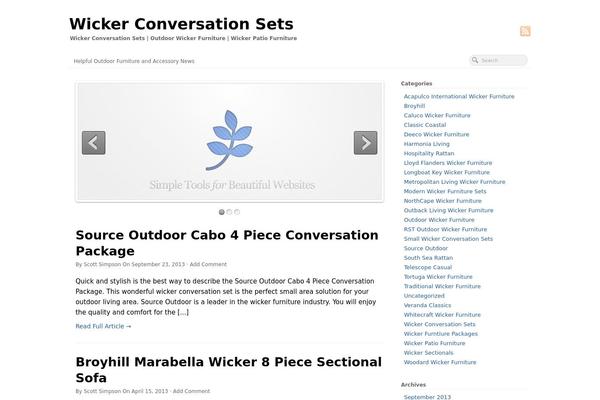 PageLines theme site design template sample