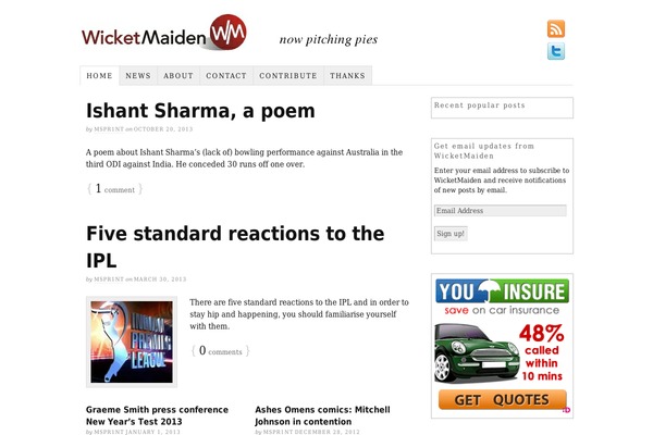 Site using WP Social Blogroll plugin