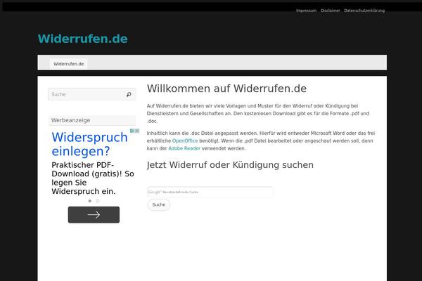 Tempera theme site design template sample