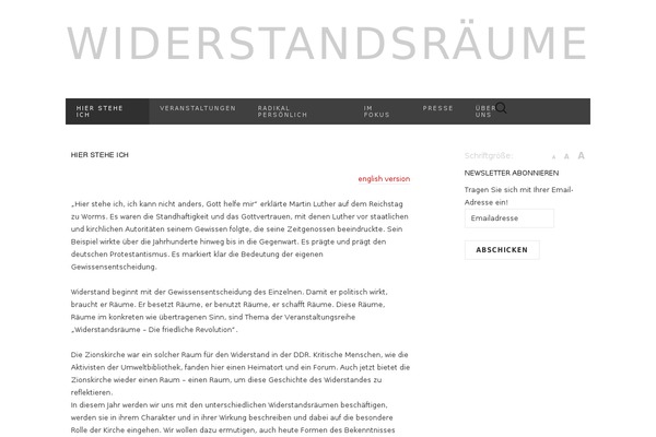 Site using font-resizer plugin