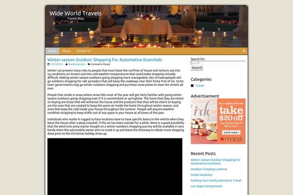 wideworldtravels.com site used Barista