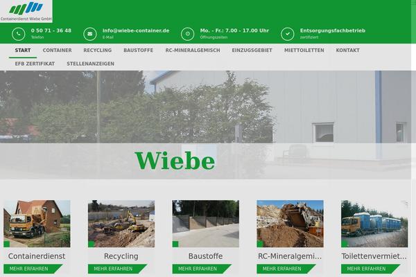 Brick theme site design template sample