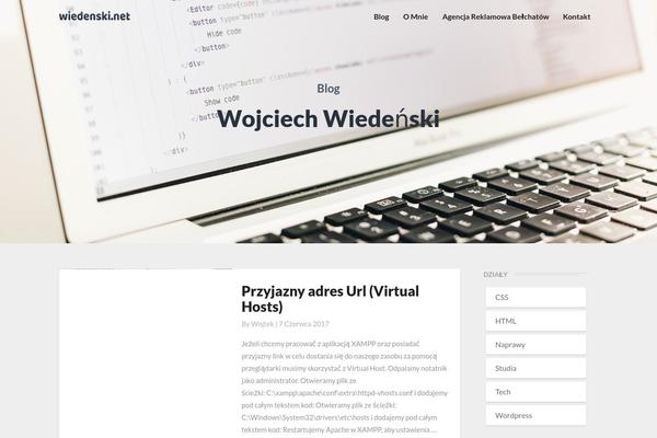 Writers theme site design template sample
