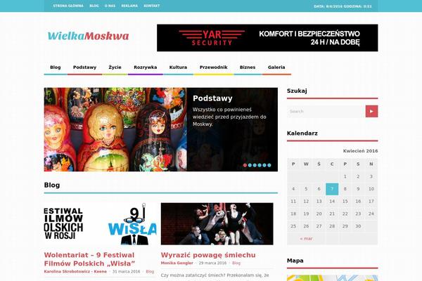 The Gossip theme site design template sample