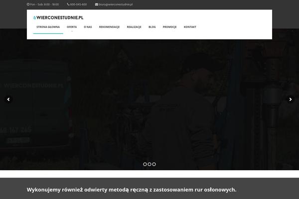Industrial theme site design template sample