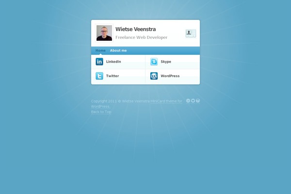 wietseveenstra.nl site used MiniCard
