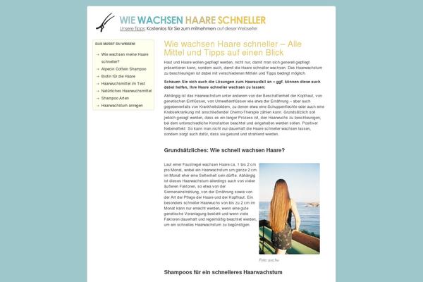 wiewachsenhaareschneller.net site used Mehrwert
