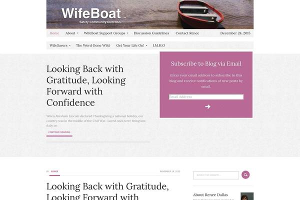 wifeboat.com site used Balance
