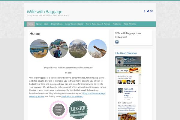 Travelify theme site design template sample
