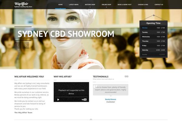 HairPress theme site design template sample