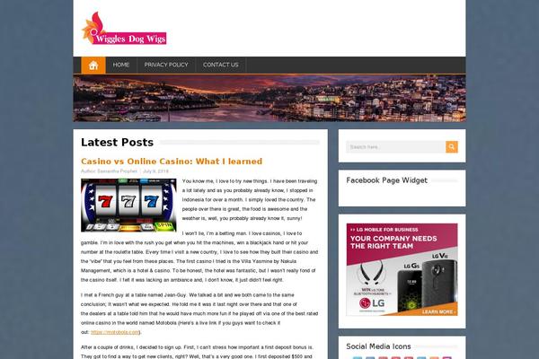 Site using Widget Pack plugin