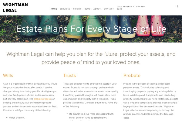 Cascadia theme site design template sample