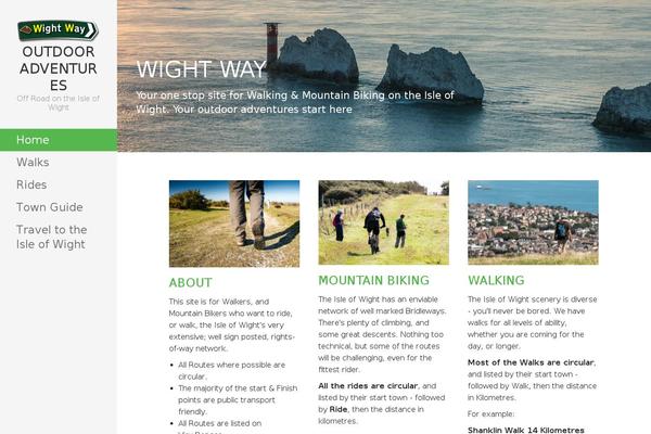 Escapade website example screenshot