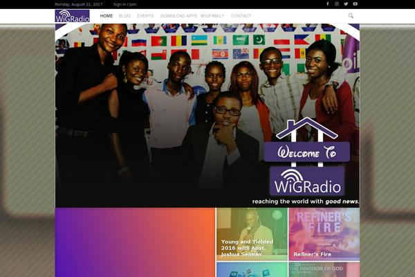 Site using Themify-audio-dock plugin