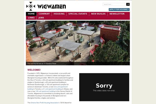 wigwamen.com site used Responsive-child-theme