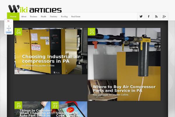 Nexus theme site design template sample