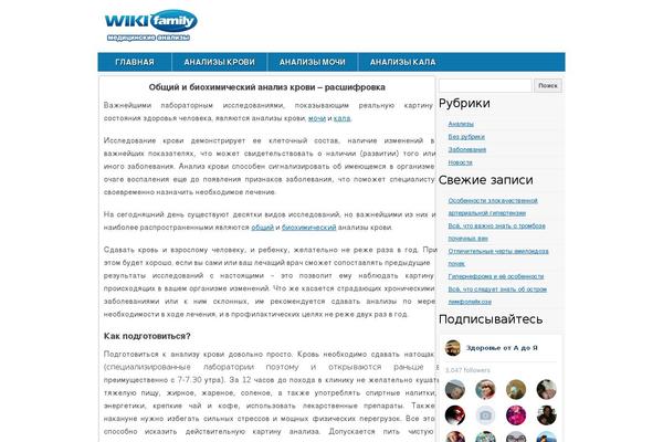 wikifamily.ru site used Wiki