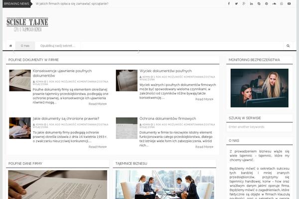 Newszine theme site design template sample