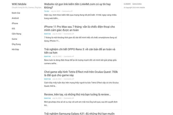 EnjoyBlog theme site design template sample