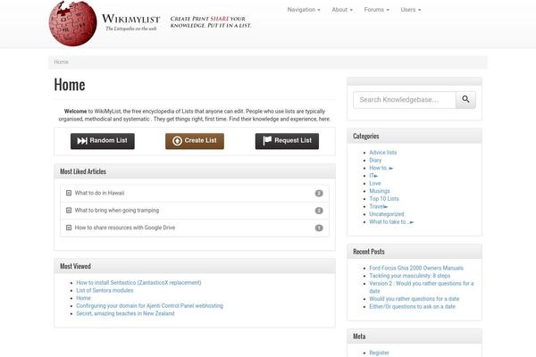 WP Knowledge Base theme site design template sample