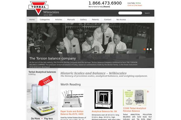wikiscales.com site used Theme1837