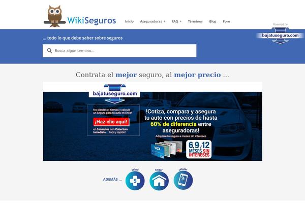 wikiseguros.com site used Support Desk