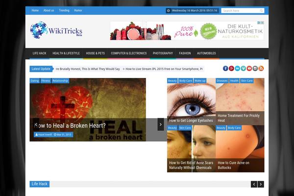 SaladMag theme site design template sample