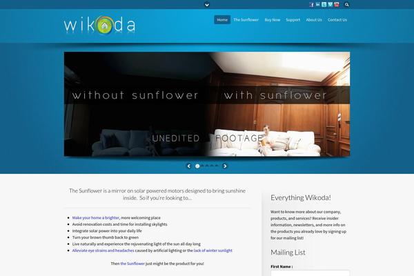 Flare theme site design template sample