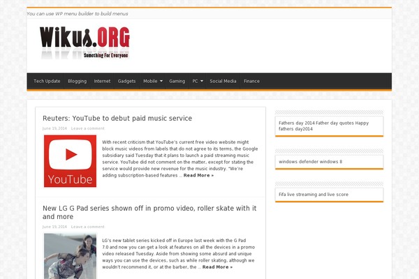 MesoColumn theme site design template sample