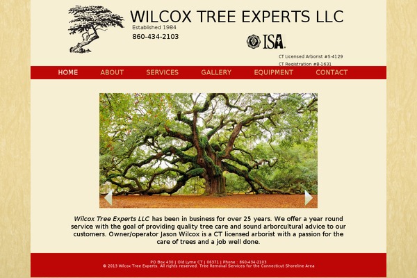wilcoxtreeexperts.com site used Wilcox
