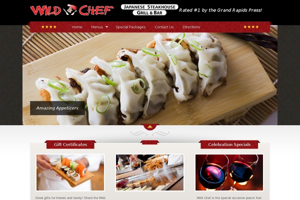 The Restaurant theme site design template sample